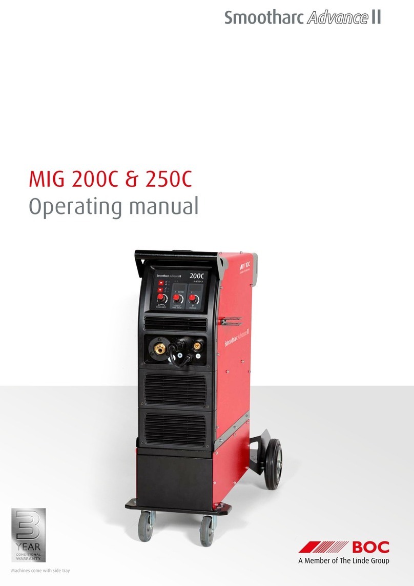 Linde BOC Smootharc Advance MIG 200C operating manual