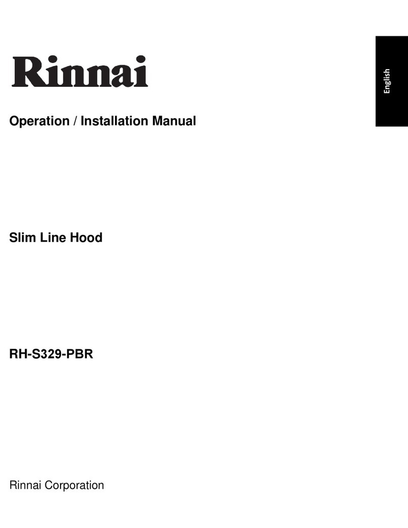 Rinnai RH-S329-PBR Operation & installation manual