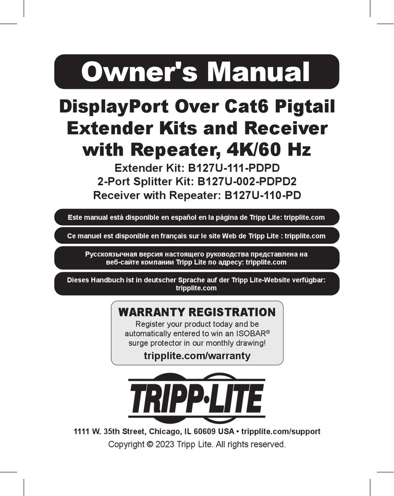 Tripp Lite B127U-111-PDPD User manual