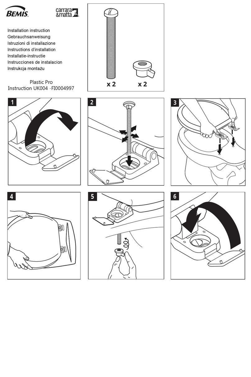 BEMIS Plastic Pro UK004 User manual