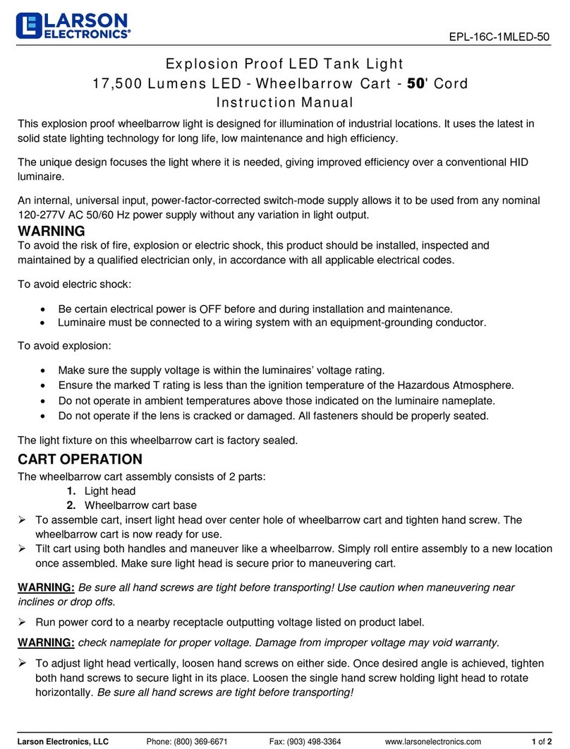 Larson Electronics EPL-16C-1MLED-50 User manual