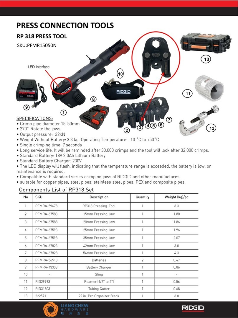 RIDGID PFMR15050N User manual RIDGID PFMR15050N User manual