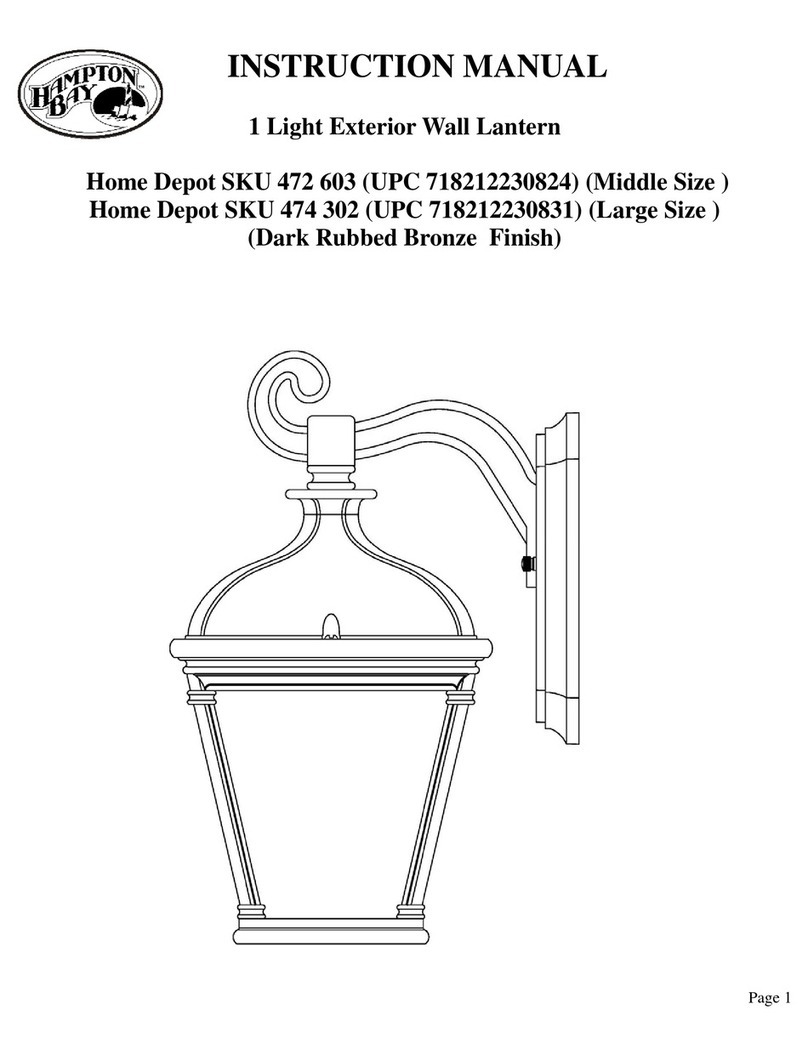 HAMPTON BAY Home Depot 472 603 manual