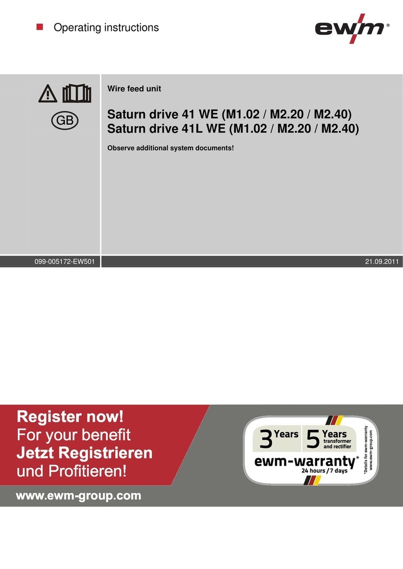 EWM Saturn drive 41 WE User manual