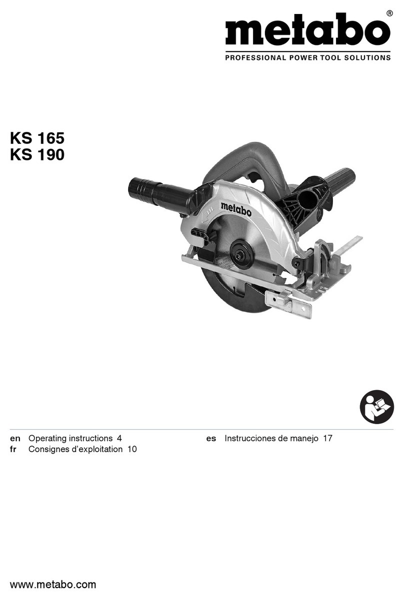 Metabo KS 165 User manual
