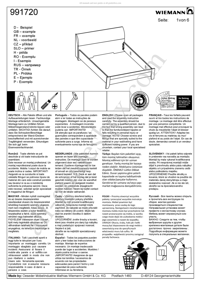 WIEMANN 991720 User manual