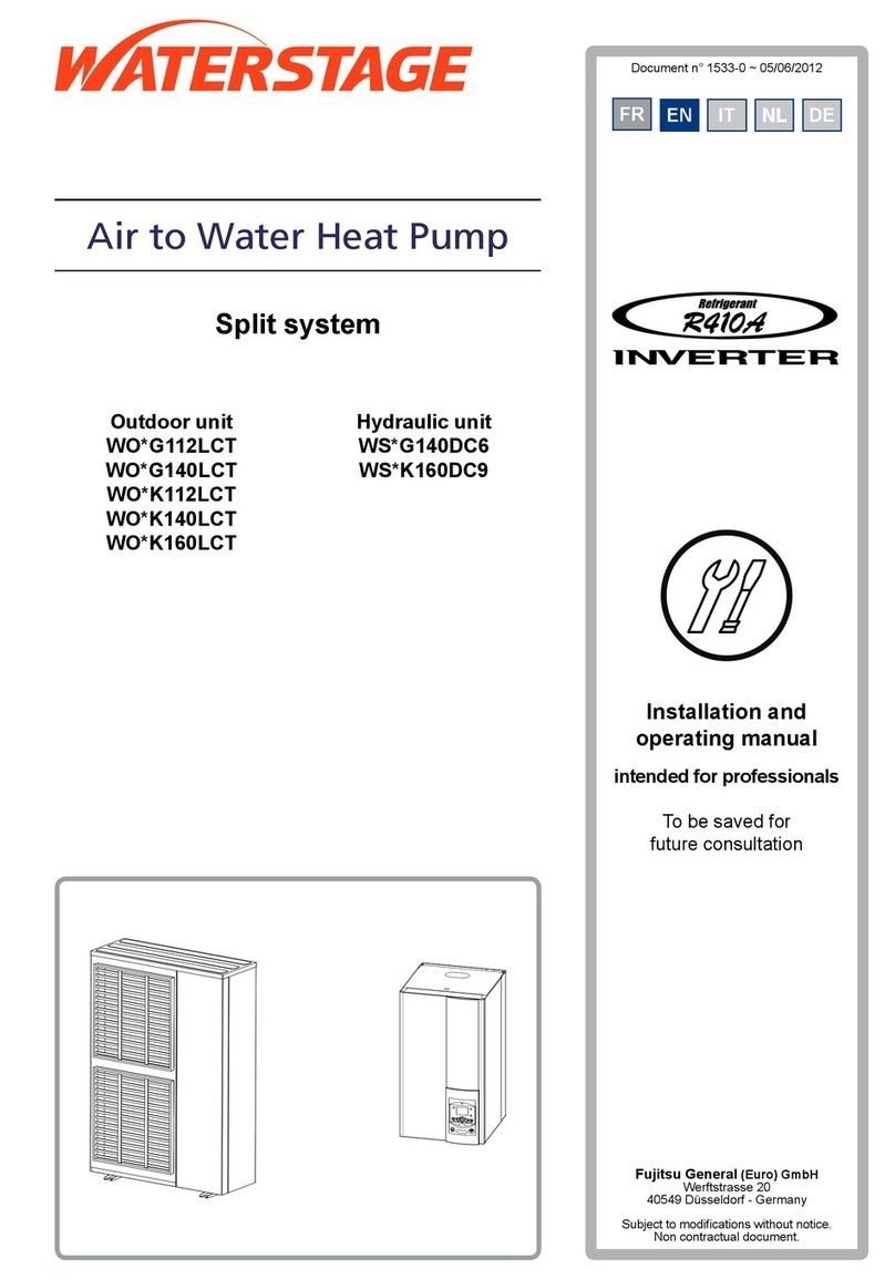Waterstage WS G140DC6 Series Installation and operating manual