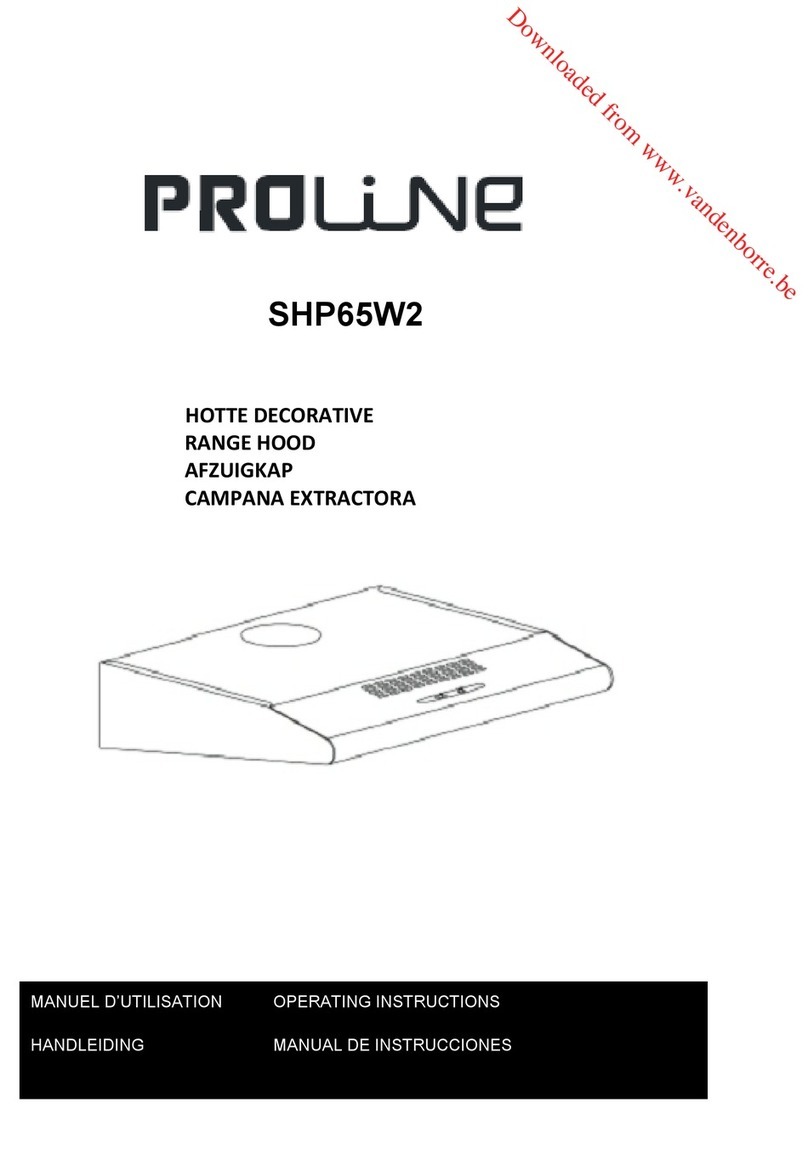 Proline SHP65W2 operating instructions