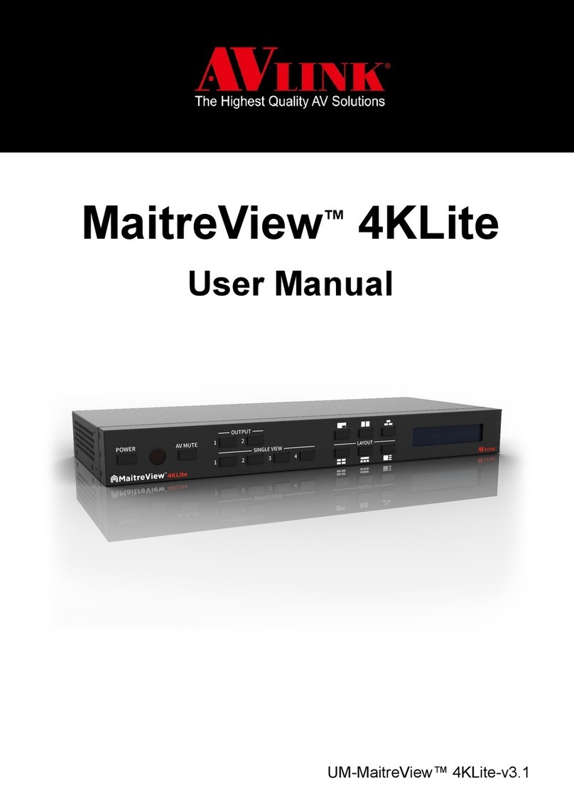 AVLink MaitreView 4KLite User manual