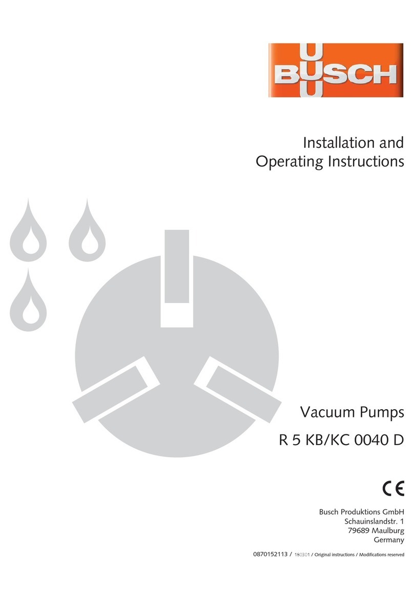 BUSCH R 5 KB 0040 D Installation and operating instructions BUSCH R 5 KB 0040 D Installation and operating instructions