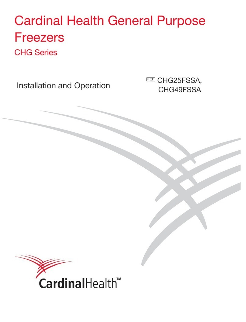 Cardinal Health CHG Series Installation and operation manual