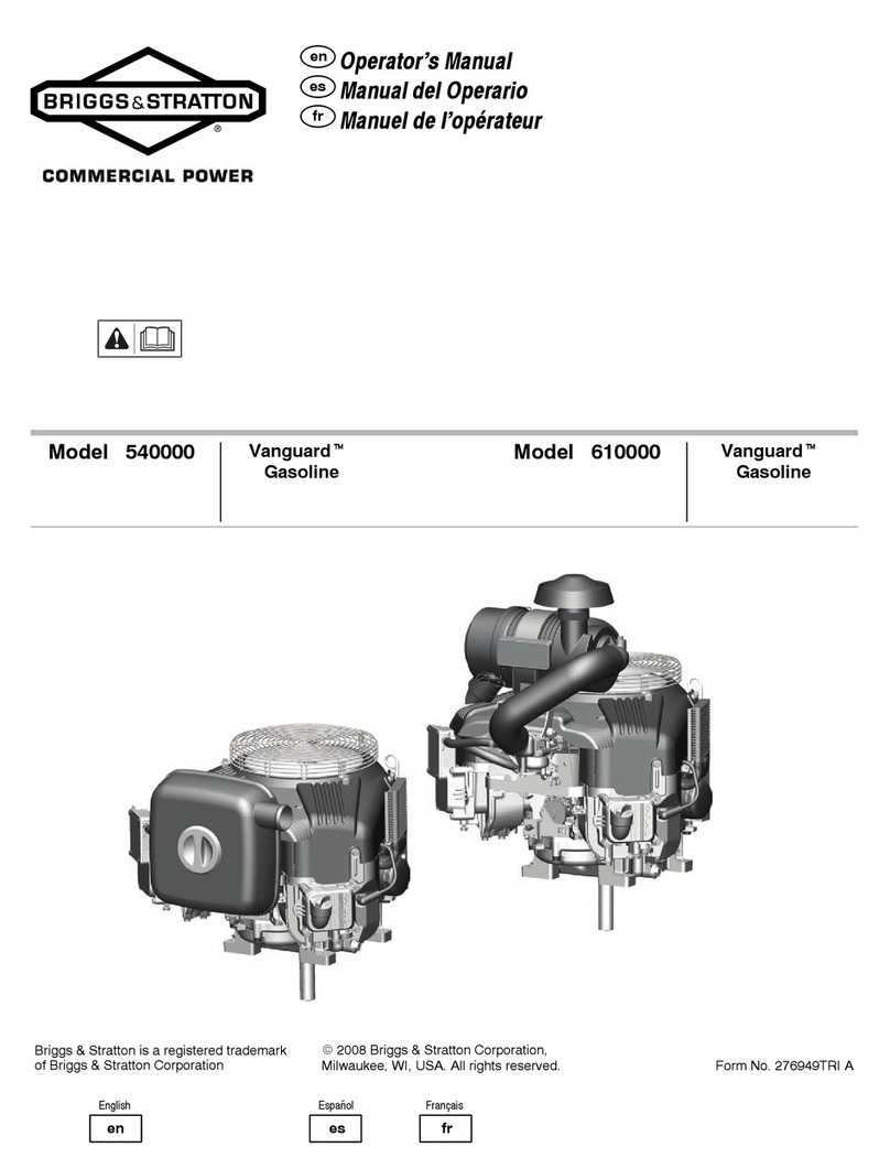 Briggs & Stratton Vanguard 540000 Series Operator's manual Briggs & Stratton Vanguard 540000 Series Operator's manual