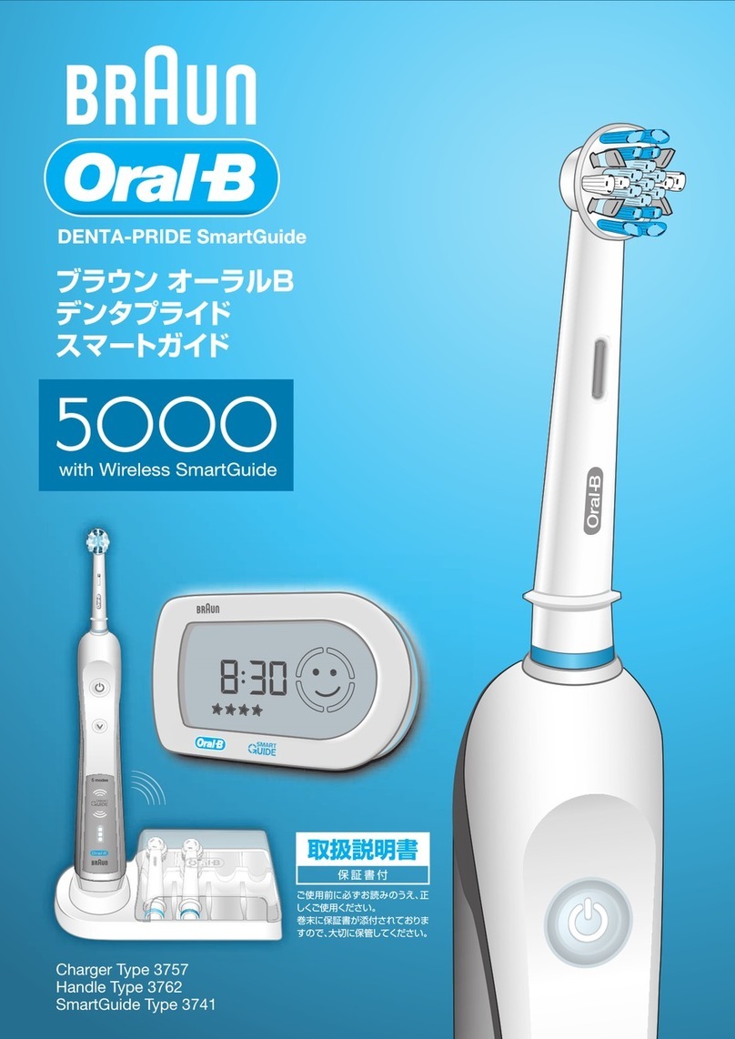 Braun Oral-B 3741 User manual Braun Oral-B 3741 User manual