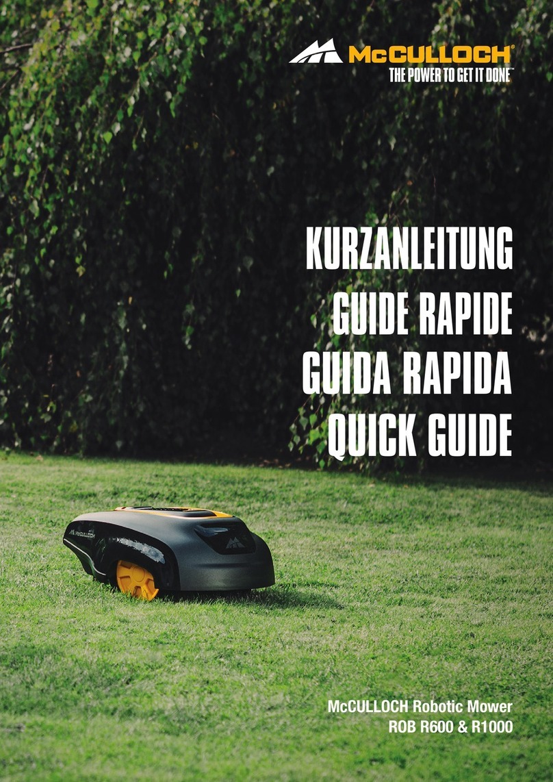 McCulloch ROB R1000 User manual