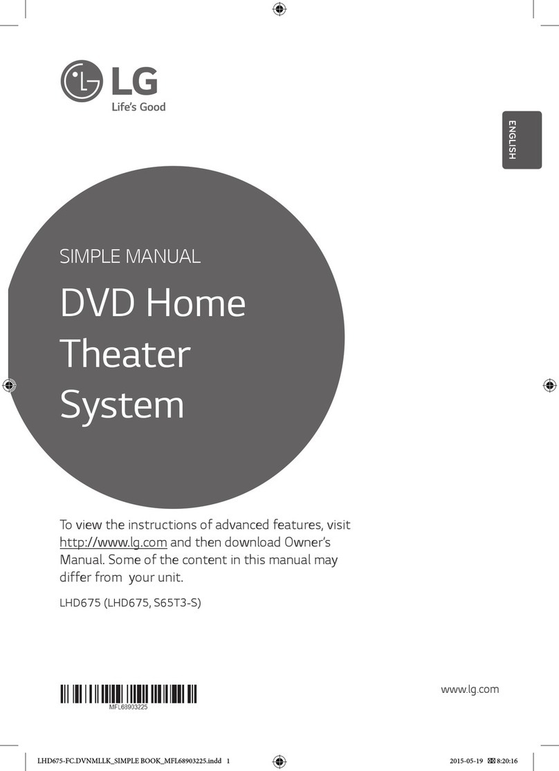 LG LHD675 User manual