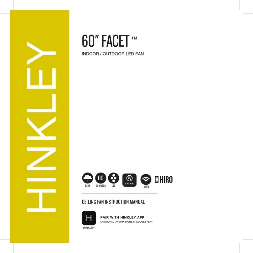 Hinkley FACET 60 User manual