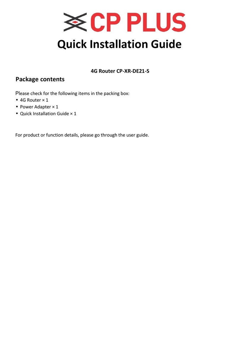 CP Plus CP-XR-DE21-S User manual