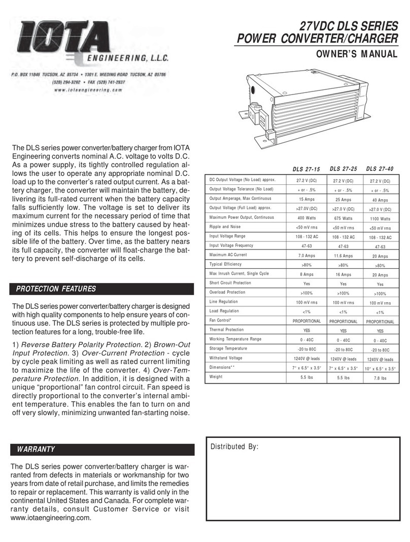 IOTA DLS 27-15 owner's manual