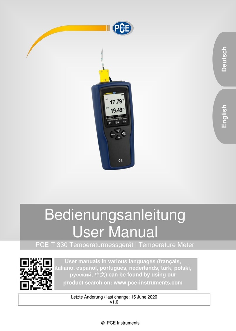 PCE Instruments PCE-T 330-ICA User manual