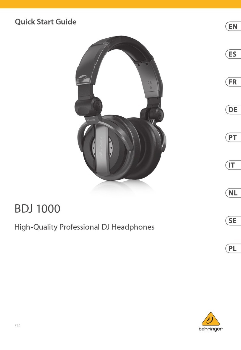 Behringer BDJ 1000 quick start guide