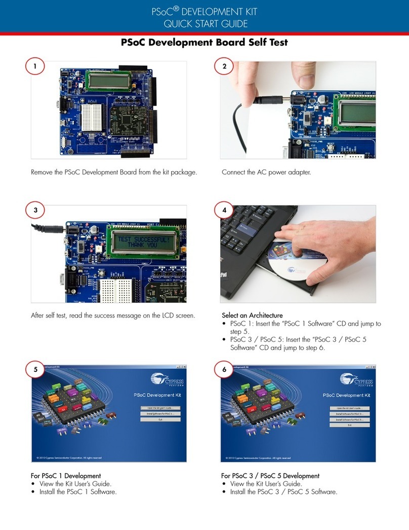 Cypress PSoC CY8CKIT-008 manual