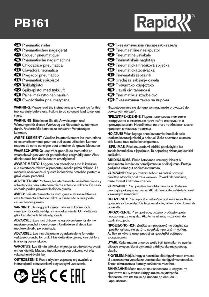 Rapid Airtac PB161 operating instructions
