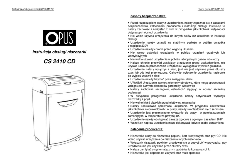 Opus CS 2410 CD User manual