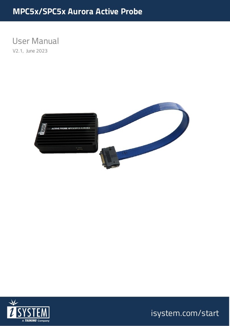 TASKING iSYSTEM Aurora MPC5 Series User manual TASKING iSYSTEM Aurora MPC5 Series User manual