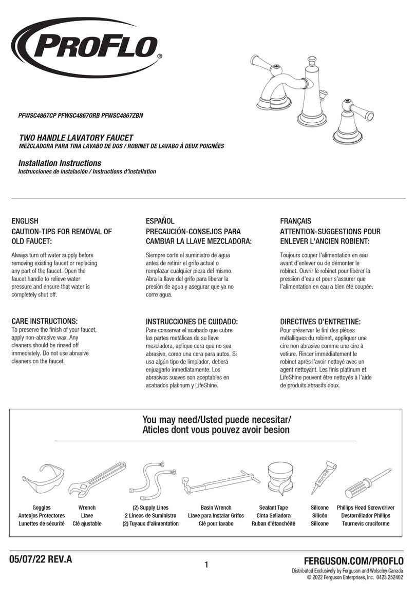 ProFlo PFWSC4867CP installation instructions