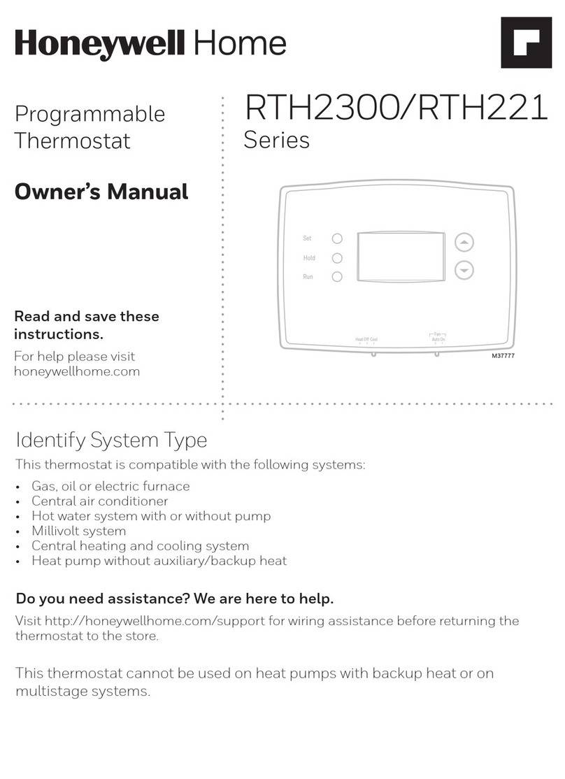 Honeywell RTH2300B1038/E1 User manual