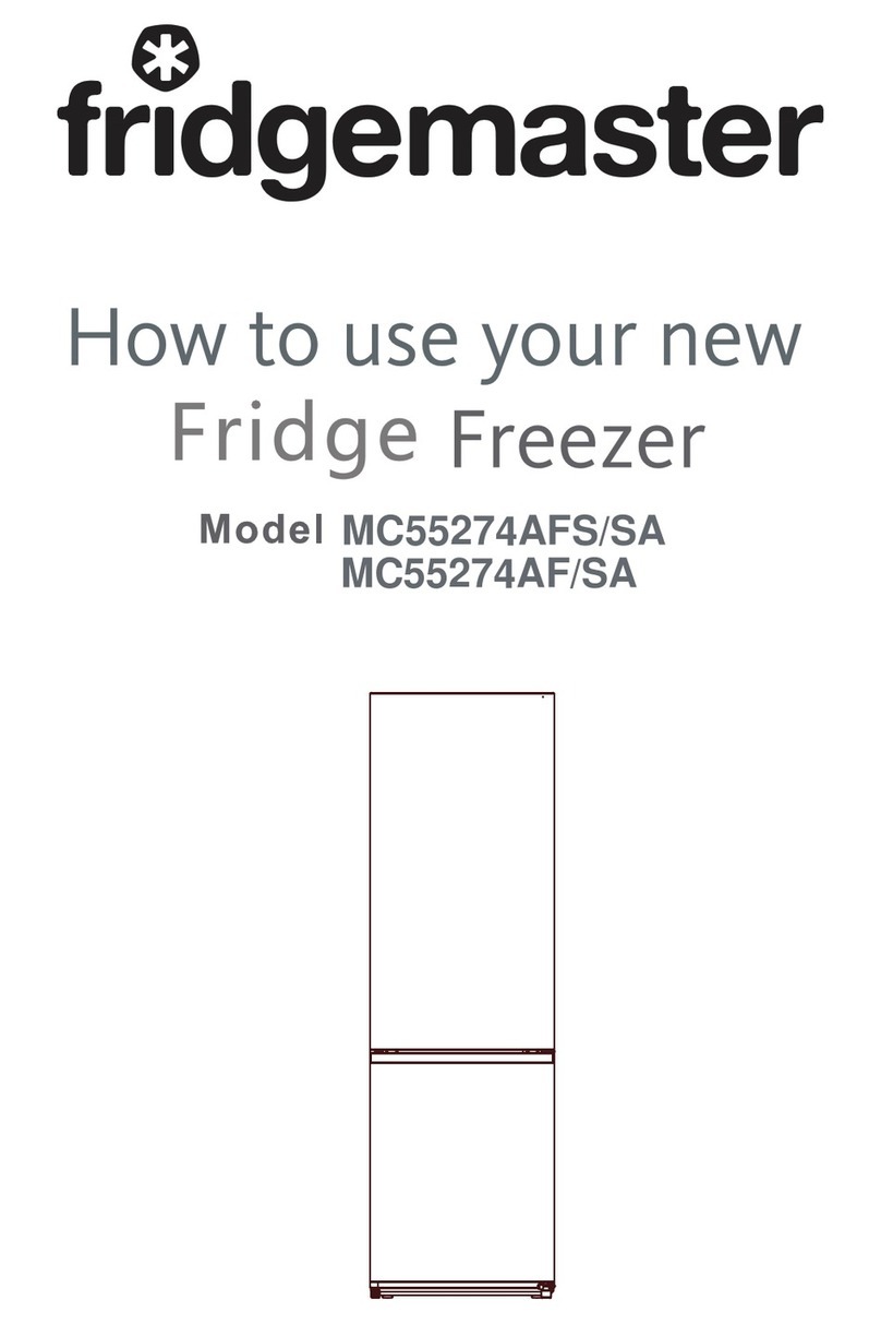 Fridgemaster MC55274AFS/SA Operating instructions