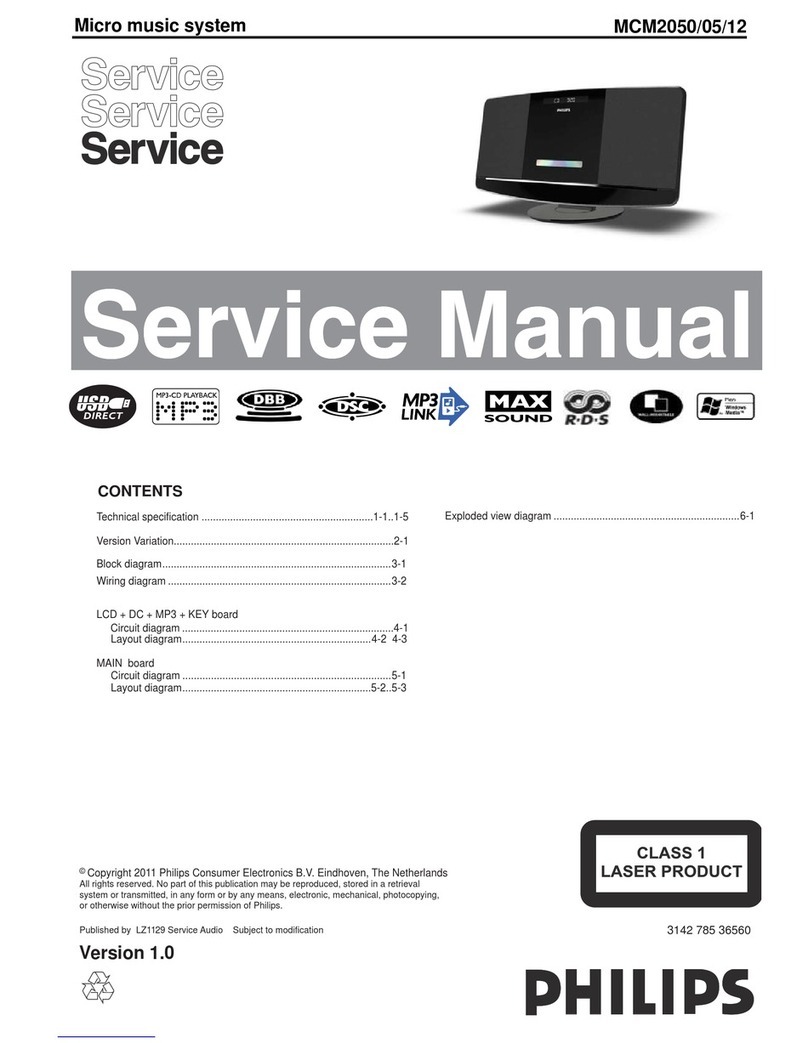 Philips MCM2050/05 Service manual