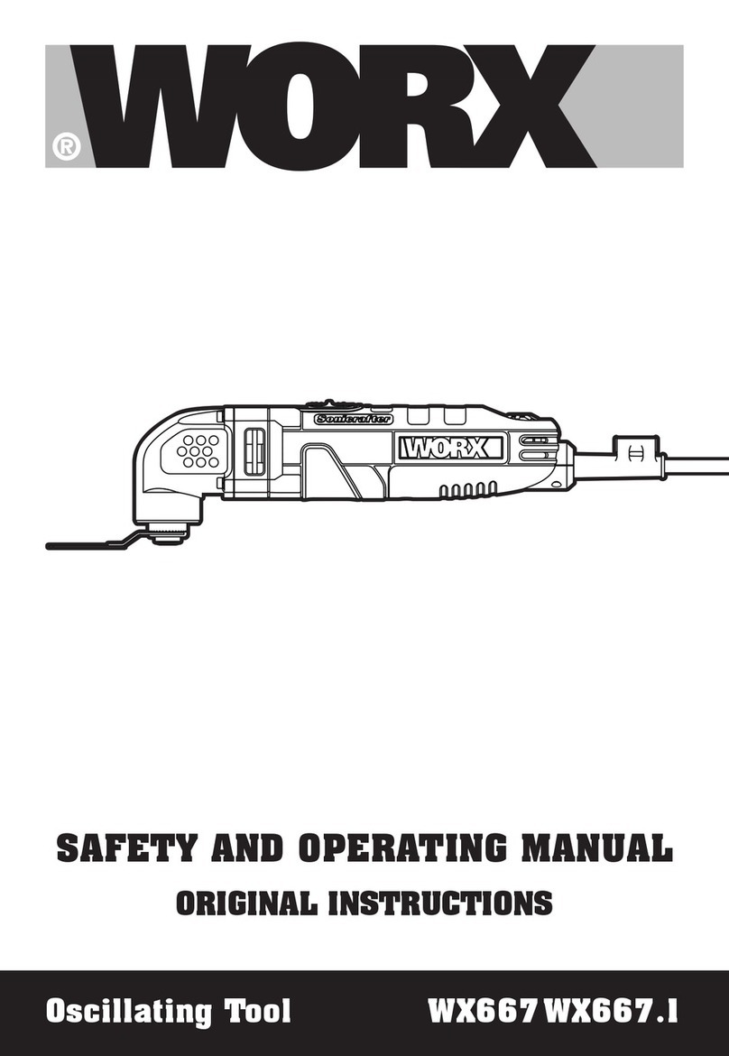 Worx WX667.1 Safety and operating manual original instructions