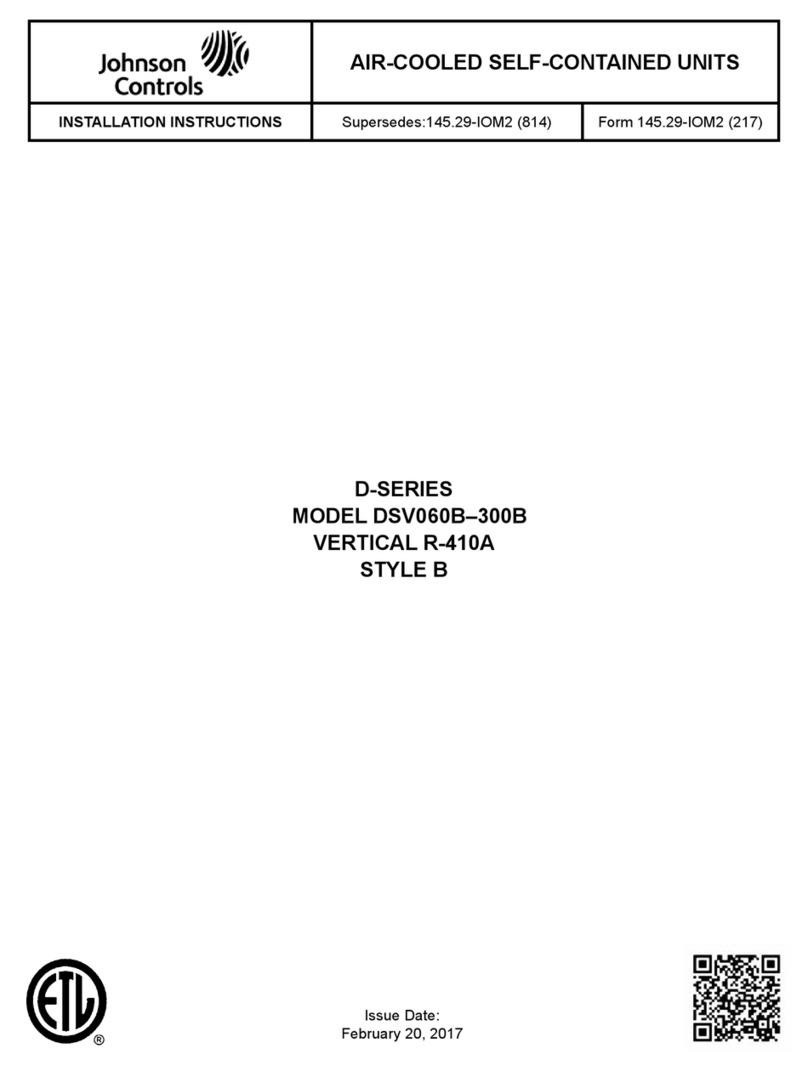 Johnson Controls DSV060B installation instructions
