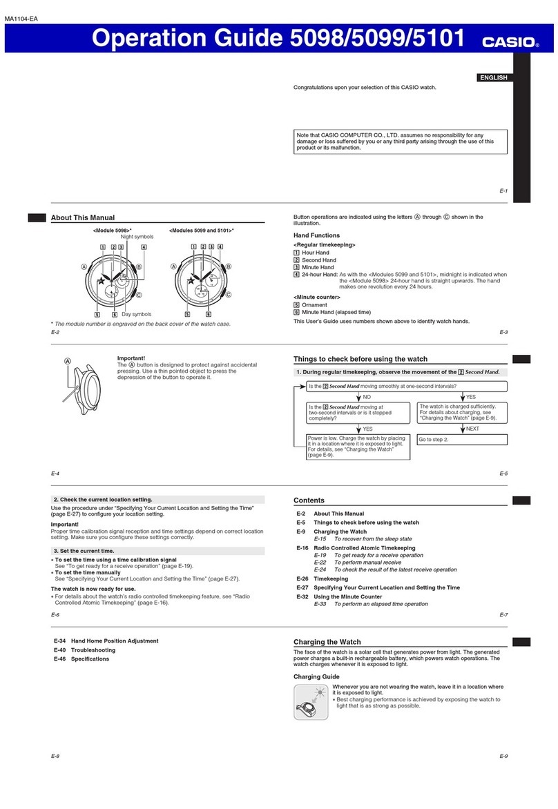 Casio SHEEN SHN-7504D-7A User manual