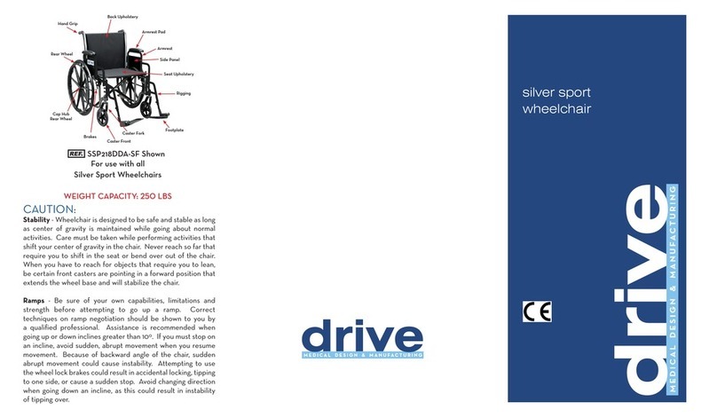 Drive Medical Silver Sport SSP218DDA-SF quick start guide Drive Medical Silver Sport SSP218DDA-SF quick start guide