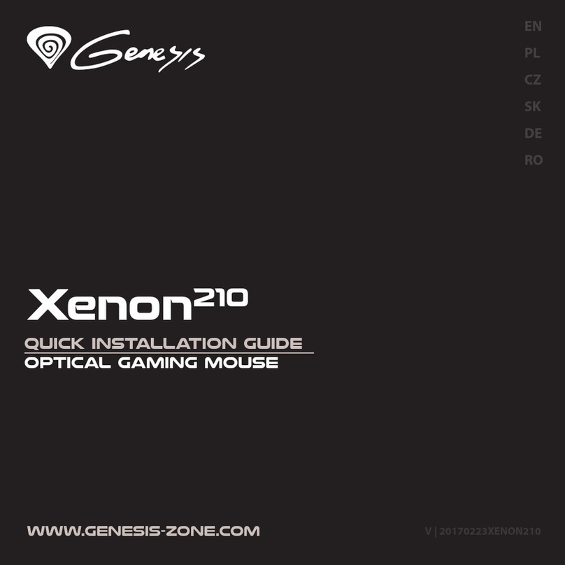 Genesis Xenon 210 User manual