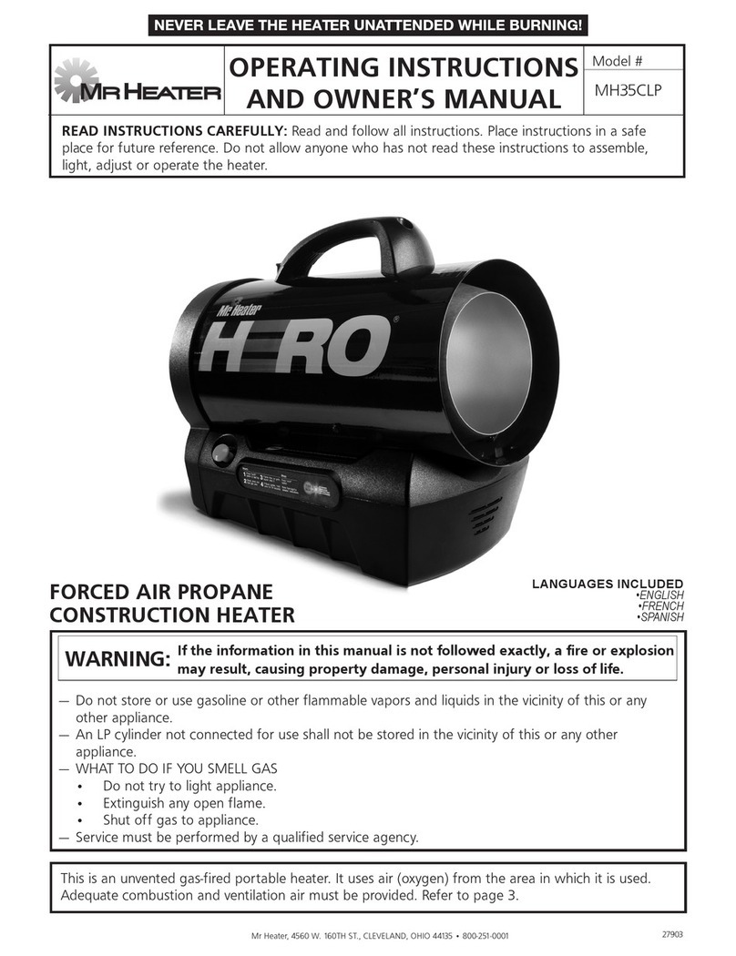 MrHeater HERO MH35CLP Operating instructions and owner's manual