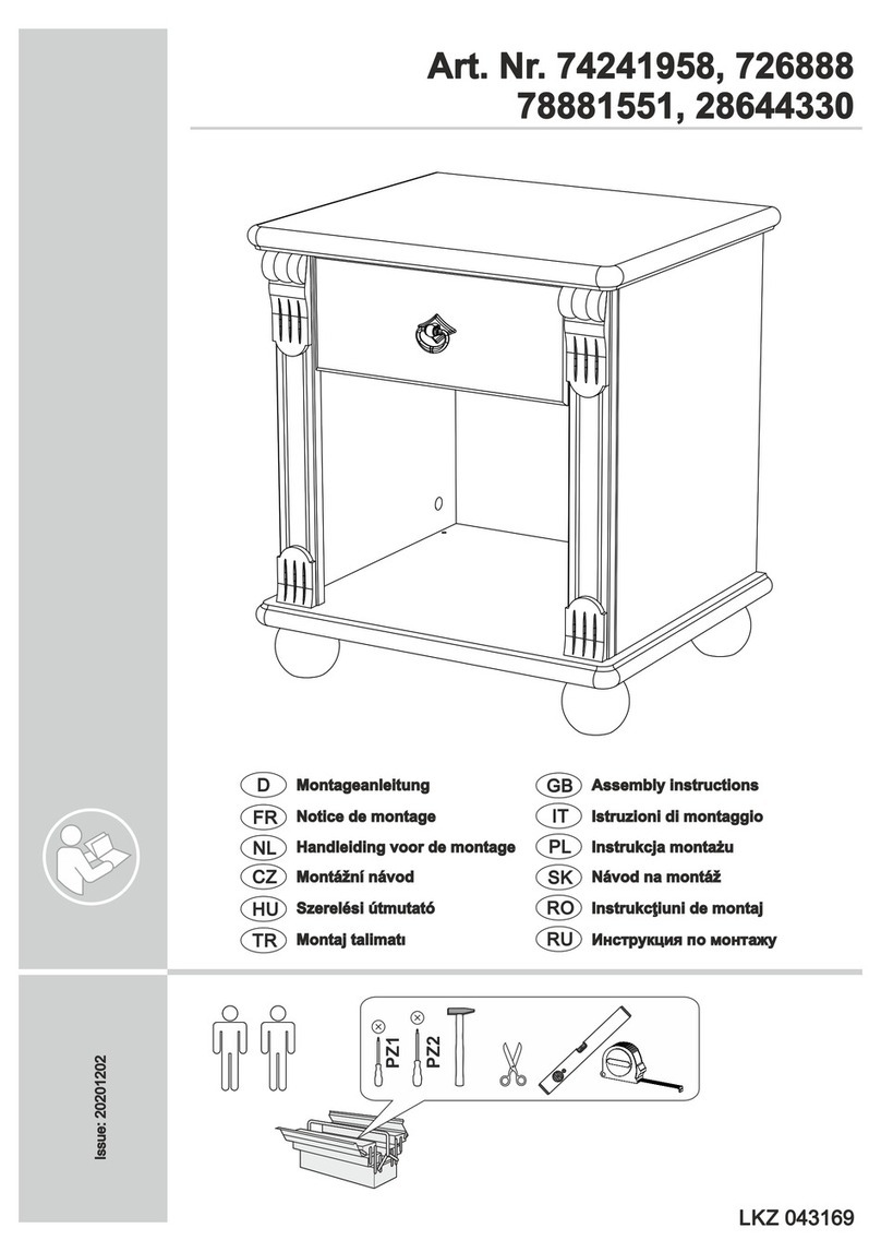 Home affaire Tessin 74241958 Assembly instructions
