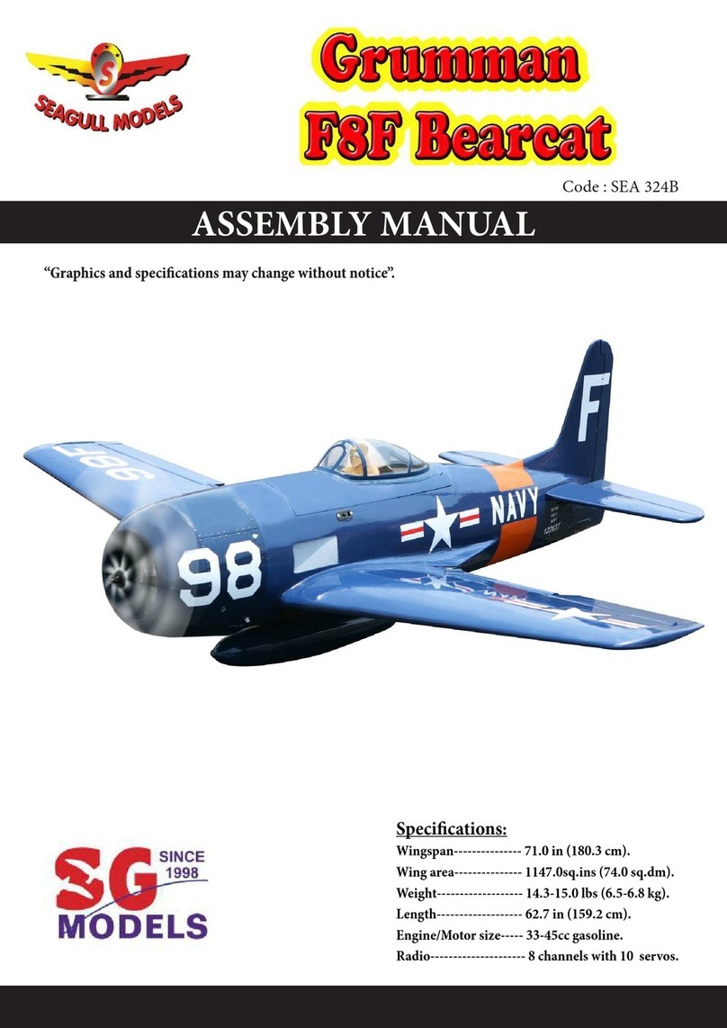 Seagull Models Grumman F8F Bearcat User manual