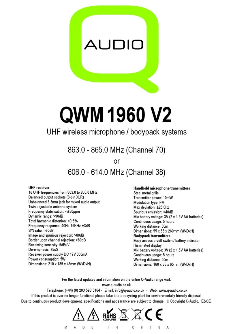 Q-Audio QWM 1960 V2 manual