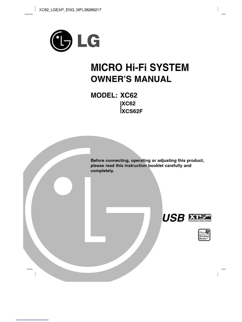 LG XC62F User manual