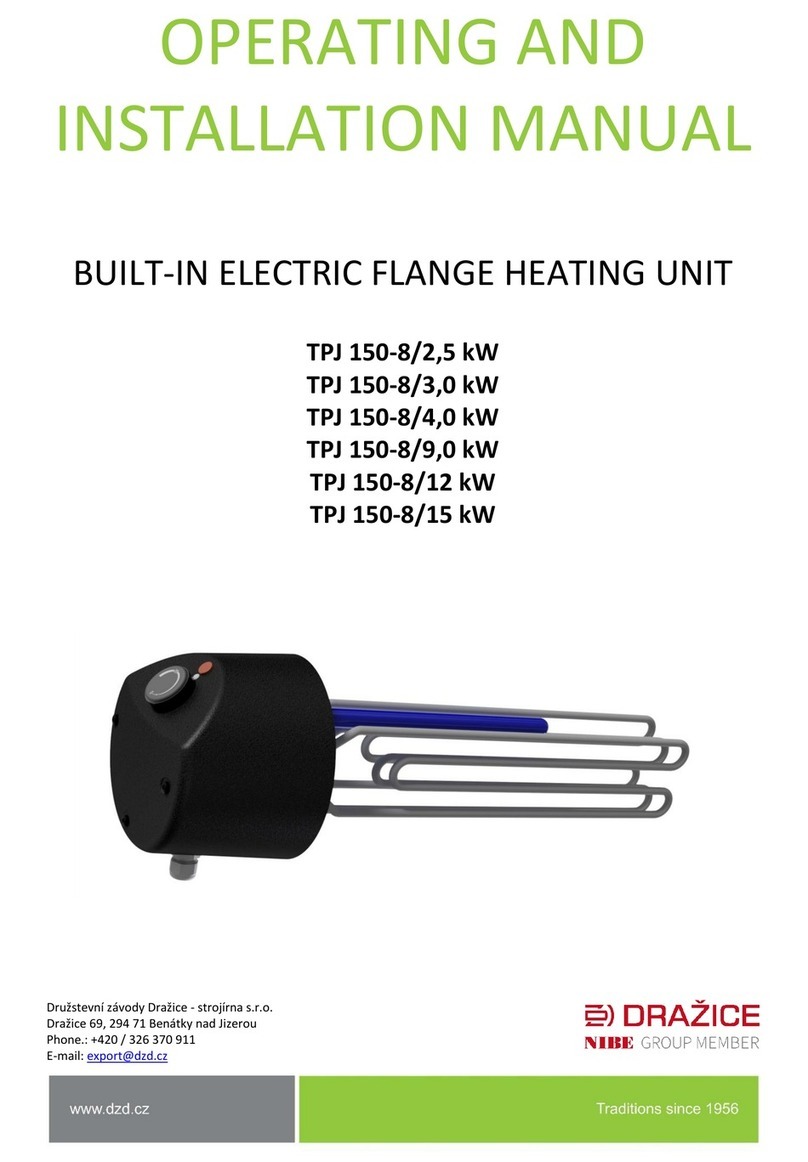 Nibe Drazice TPJ 150-8/2,5 kW OPERATING AND INSTALLATION Manual