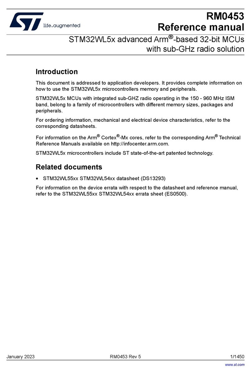 STMicroelectronics STM32WL5 Series Reference manual STMicroelectronics STM32WL5 Series Reference manual