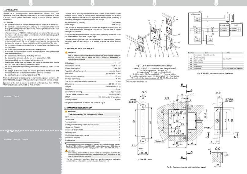 PERCo LB-85.3 Operation manual PERCo LB-85.3 Operation manual