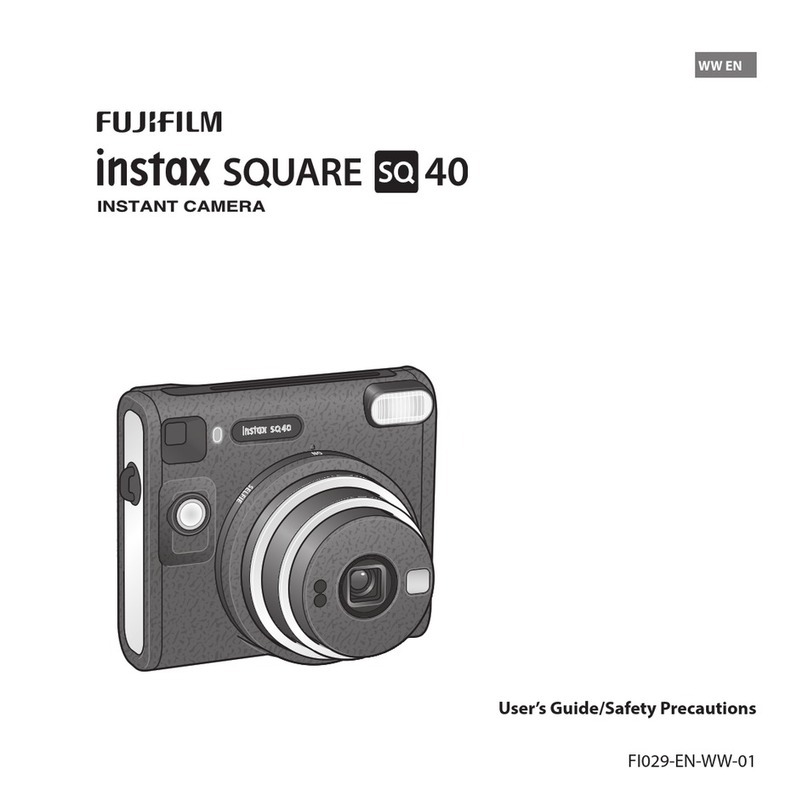 FujiFilm instax SQUARE SQ40 User's Guide/Safety Precautions
