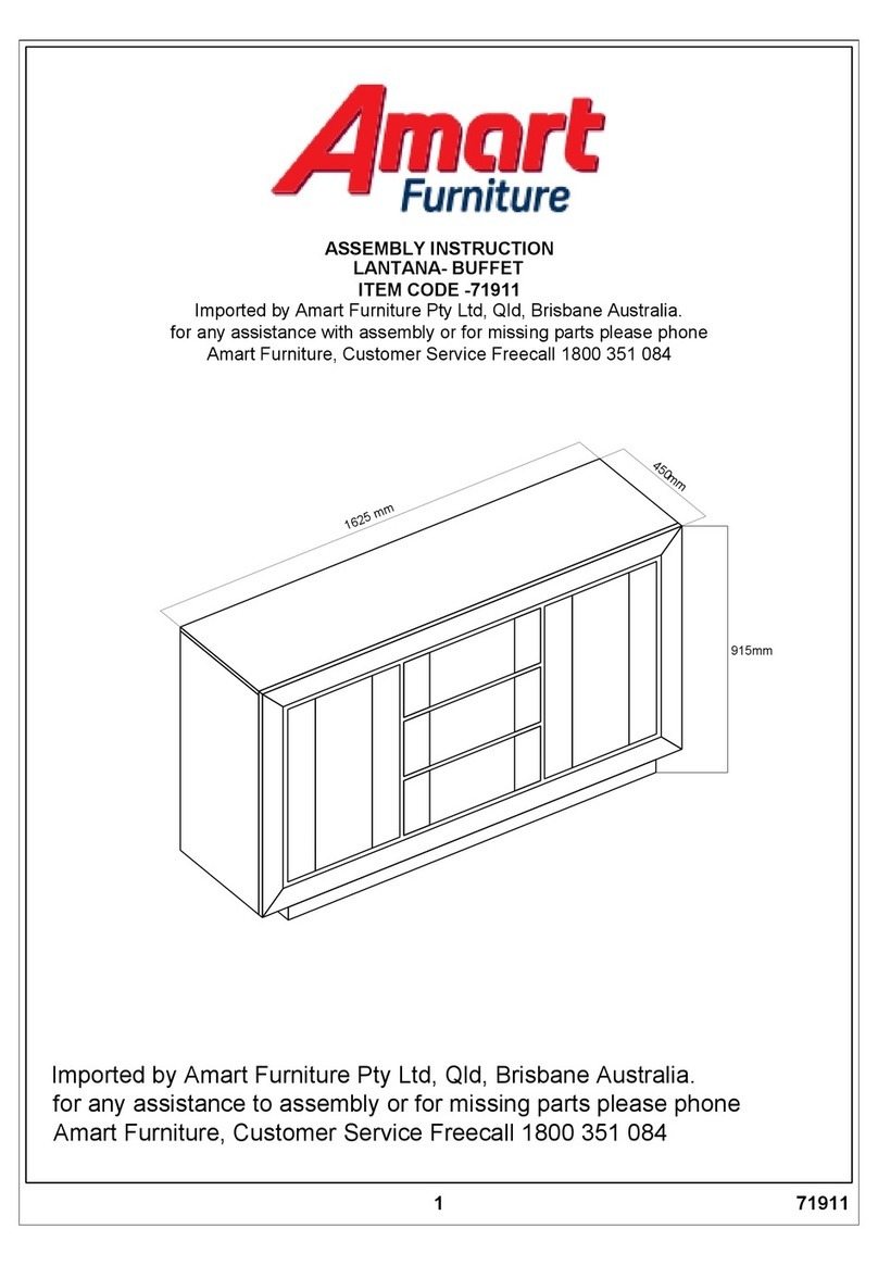 Amart Furniture LANTANA 71911 Assembly instruction