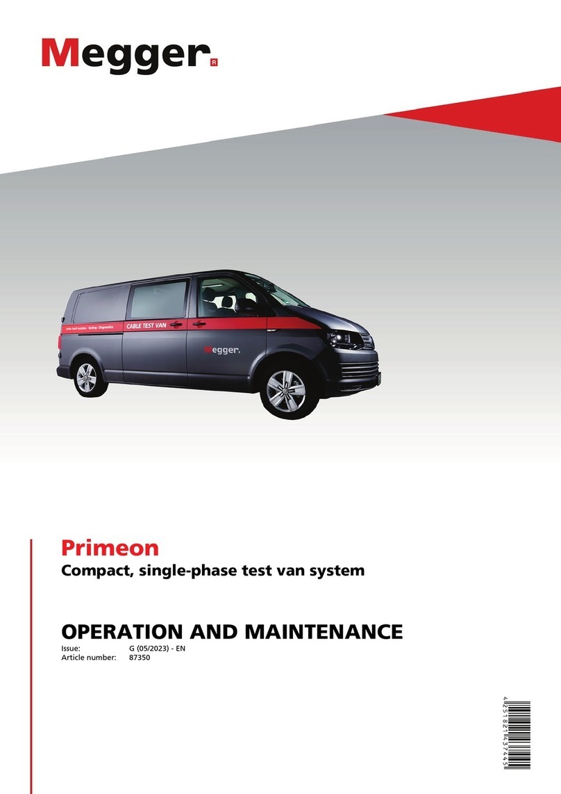 Megger Primeon Operation and maintenance manual