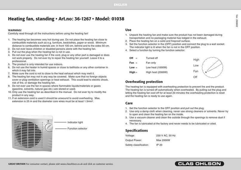 Clas Ohlson 01038 quick start guide