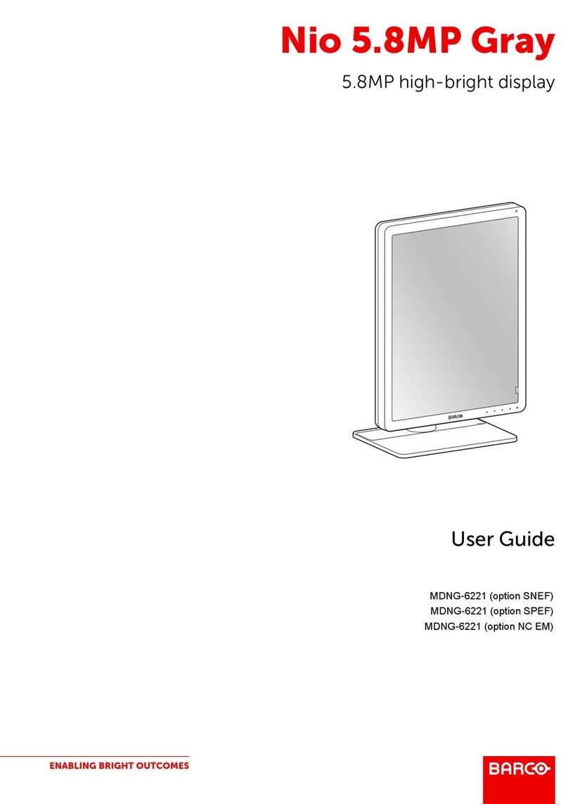 Barco Nio 5.8MP Gray User manual Barco Nio 5.8MP Gray User manual
